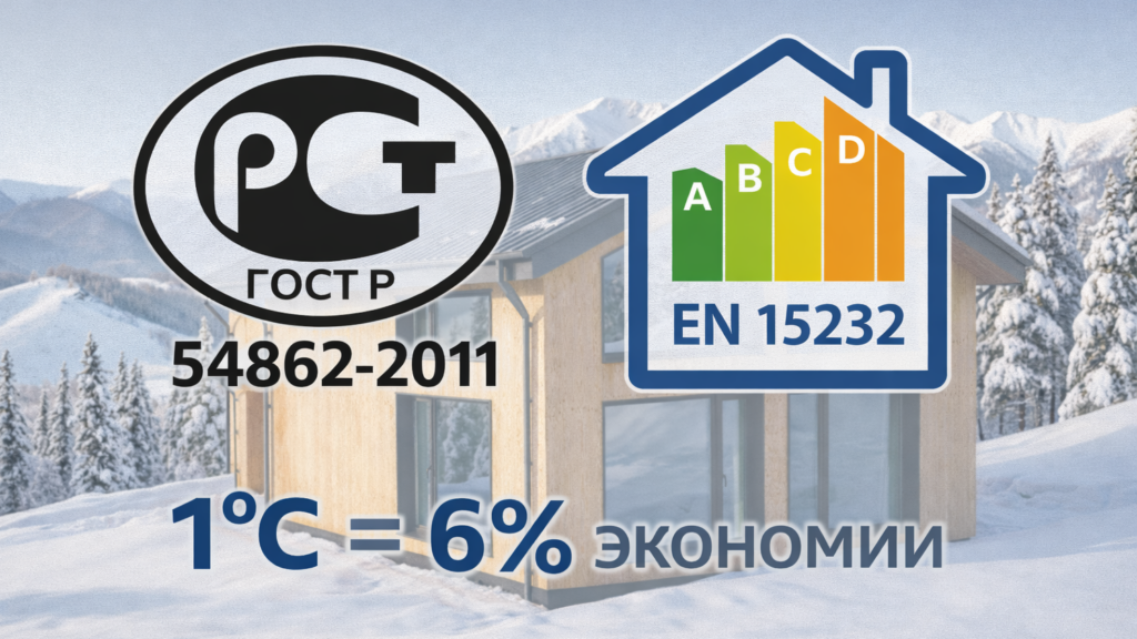 KNX за 600 000 ₽: окупаемость 9,5 лет или деньги на ветер? • Журнал об Эффективном Доме Логотипы стандартов ГОСТ Р 54862-2011 и EN 15232 / @ ГОСТ, EN